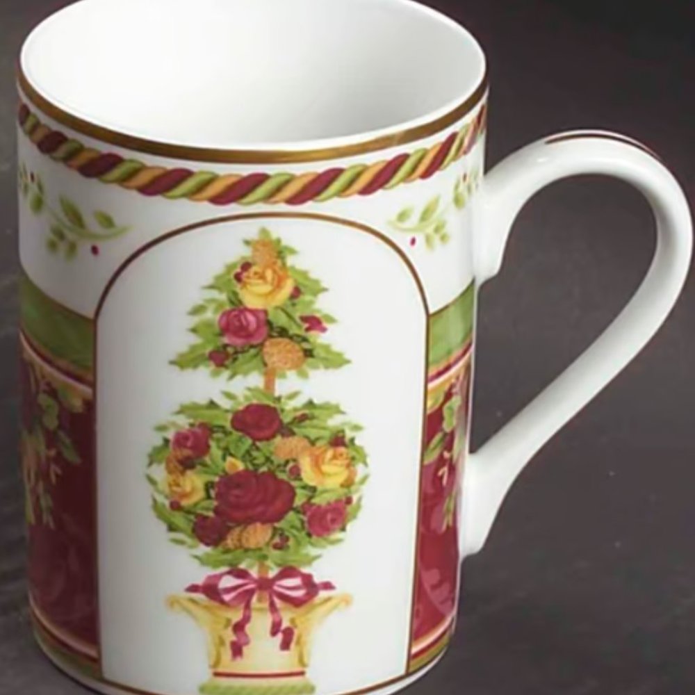 ROYAL ALBERT  Mugs Seasons of Colour Red ROYAL ALBERT ( set of 2)